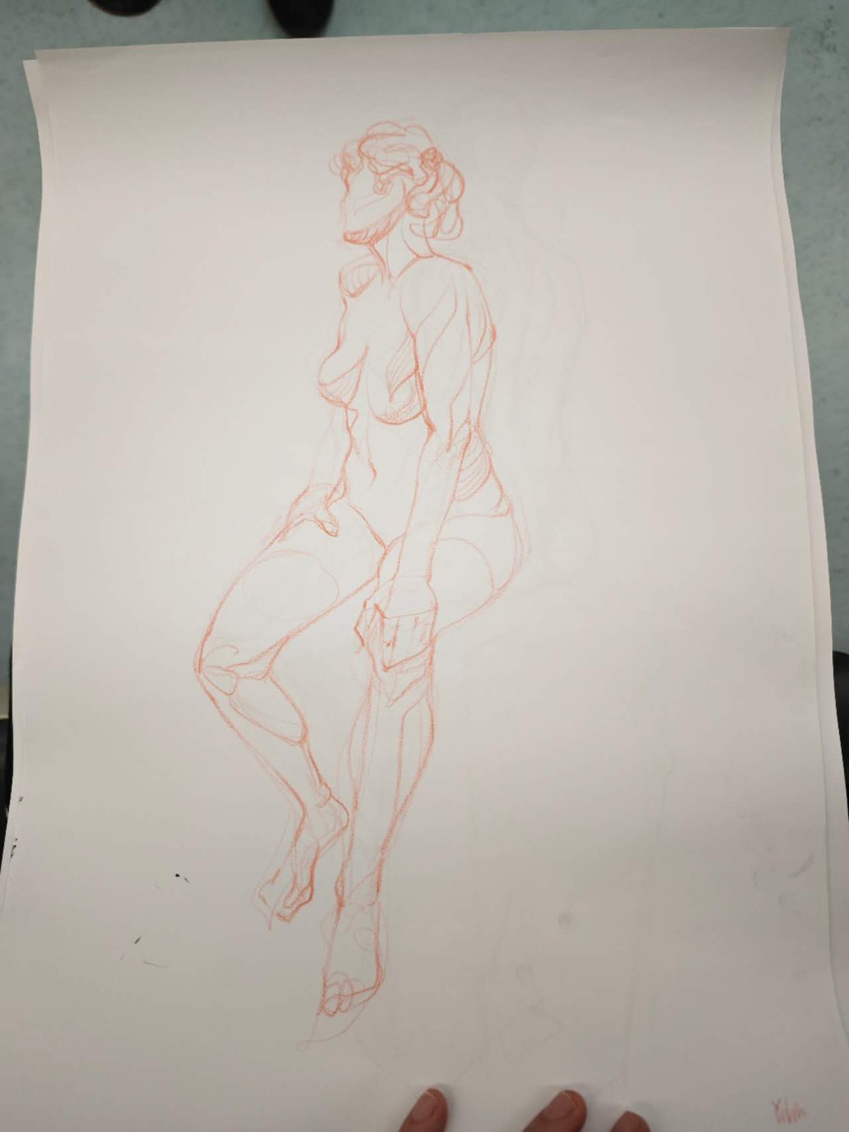 Croquis figure drawing sample 5
